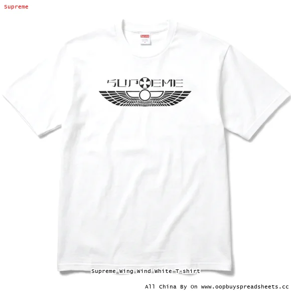 Supreme Wing Wind White T-shirt