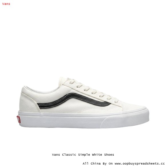 Vans Classic Simple White Shoes