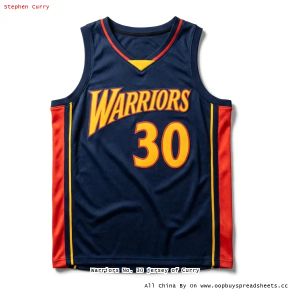Warriors No. 30 jersey of Curry