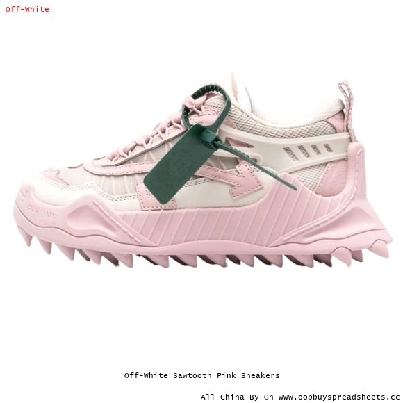 Off-White Sawtooth Pink Sneakers