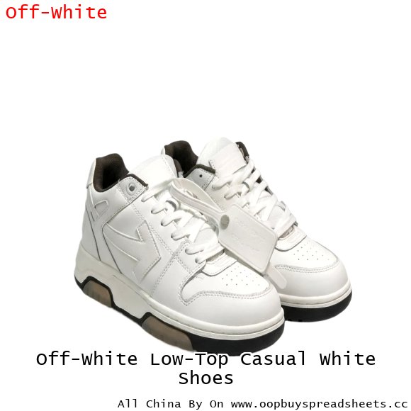 Off-White Low-Top Casual White Shoes