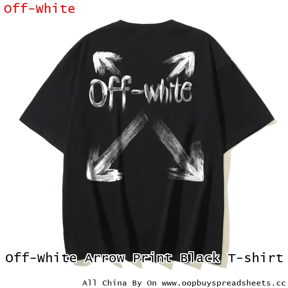 Off-White Arrow Print Black T-shirt