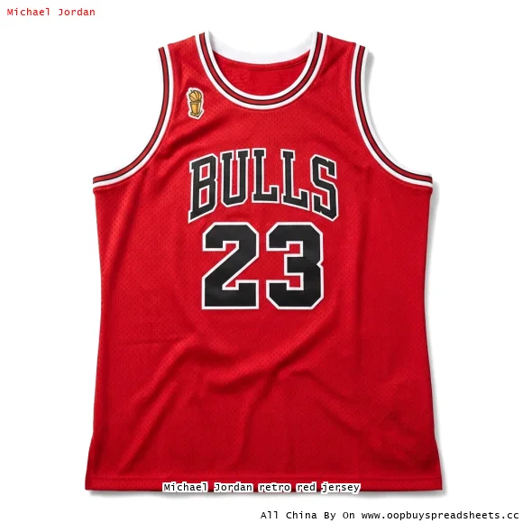Michael Jordan retro red jersey