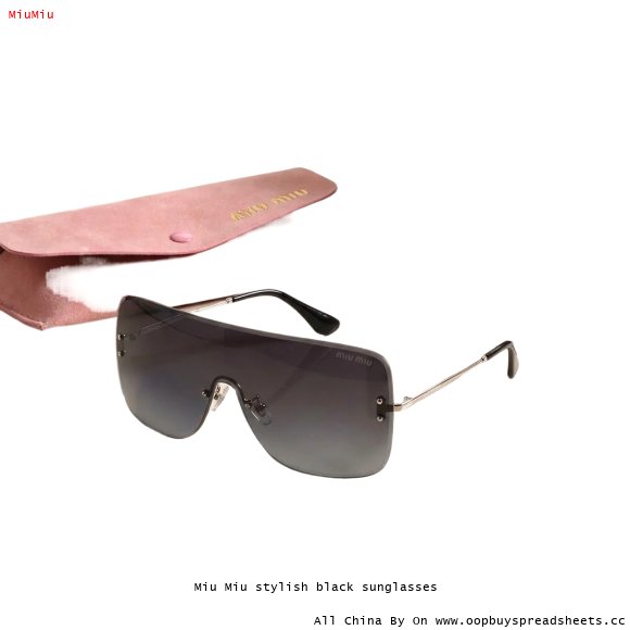 Miu Miu stylish black sunglasses