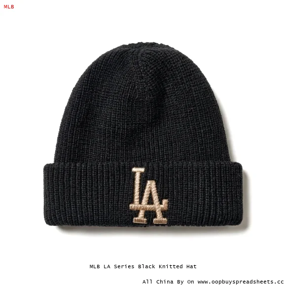 MLB LA Series Black Knitted Hat
