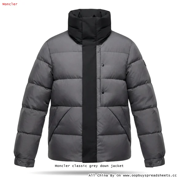 Moncler classic grey down jacket
