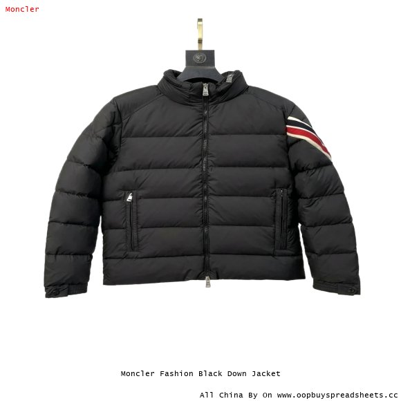 Moncler Fashion Black Down Jacket