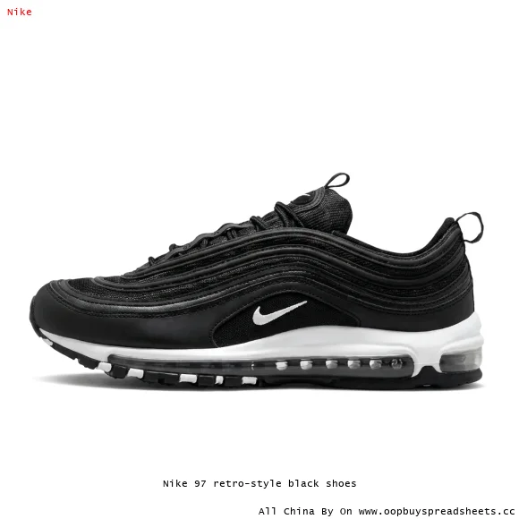 Nike 97 retro-style black shoes
