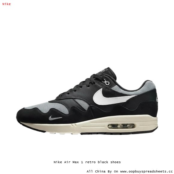 Nike Air Max 1 retro black shoes