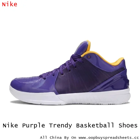 Nike Purple Trendy Basketball Shoes