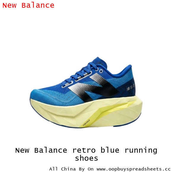 New Balance retro blue running shoes