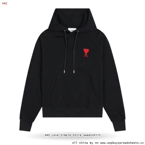 AMI Love Simple Style Sweatshirt