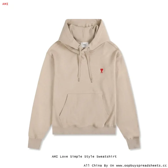 AMI Love Simple Style Sweatshirt