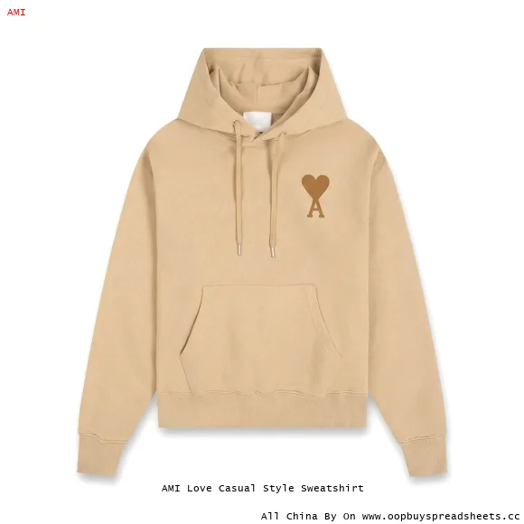 AMI Love Casual Style Sweatshirt