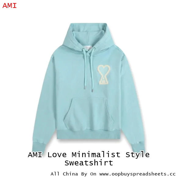 AMI Love Minimalist Style Sweatshirt