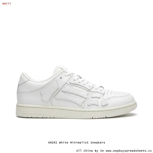 AMIRI White Minimalist Sneakers