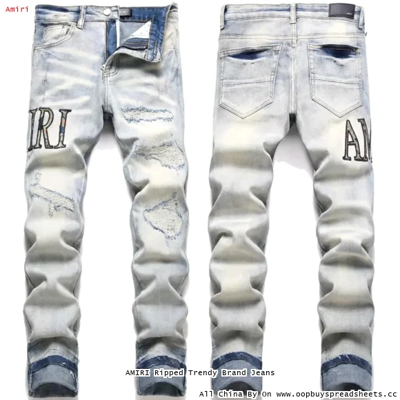 AMIRI Ripped Trendy Brand Jeans