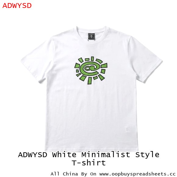 ADWYSD White Minimalist Style T-shirt