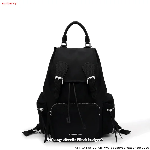Burberry classic black backpack