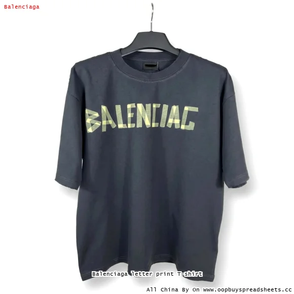 Balenciaga letter print T-shirt