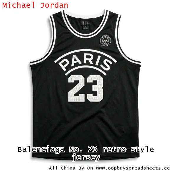 Balenciaga No. 23 retro-style jersey