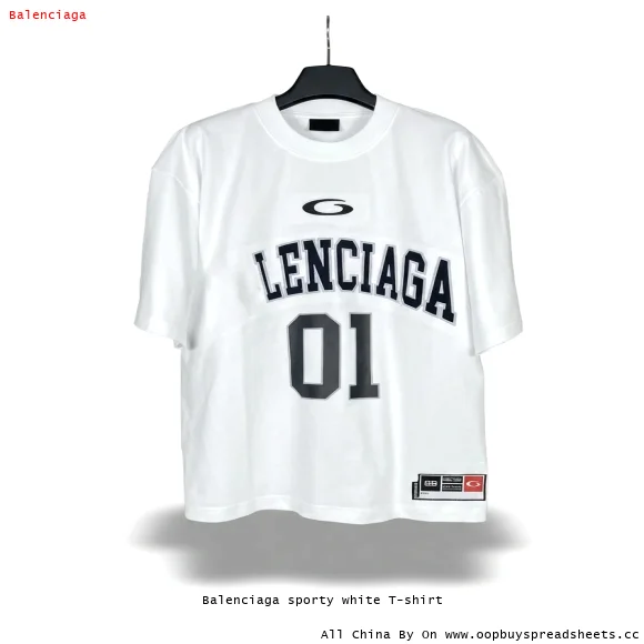 Balenciaga sporty white T-shirt