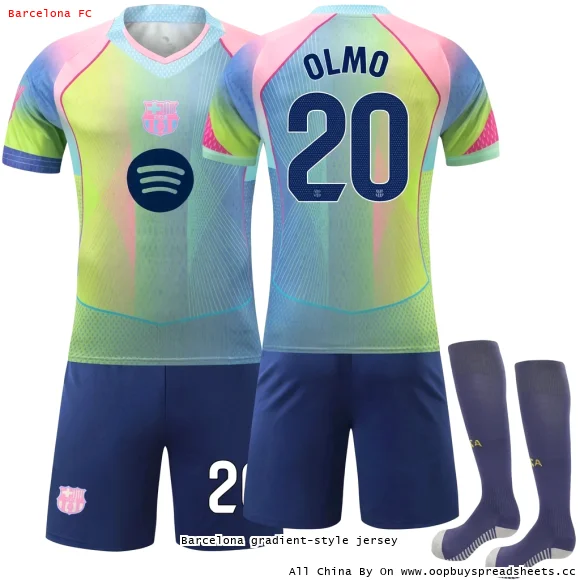 Barcelona gradient-style jersey