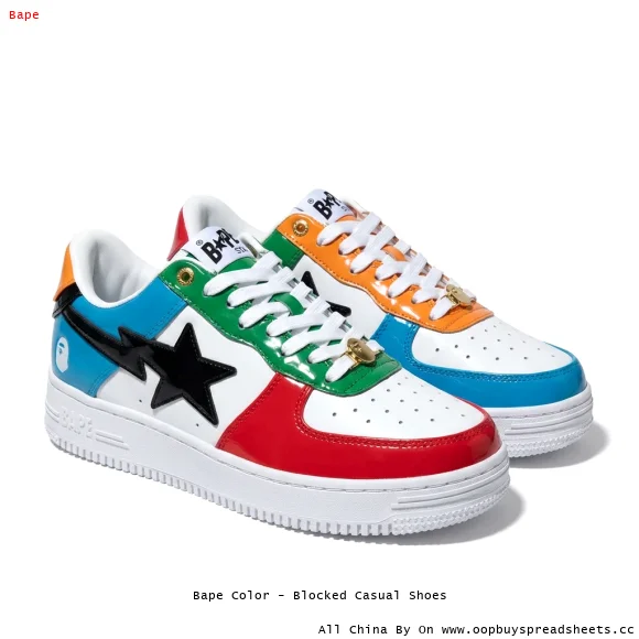 Bape Color - Blocked Casual Shoes