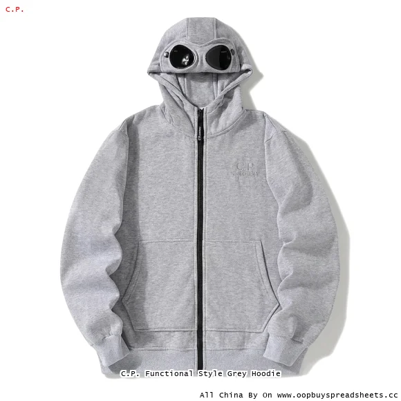 C.P. Functional Style Grey Hoodie