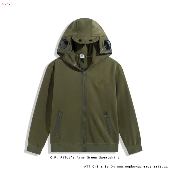 C.P. Pilot's Army Green Sweatshirt