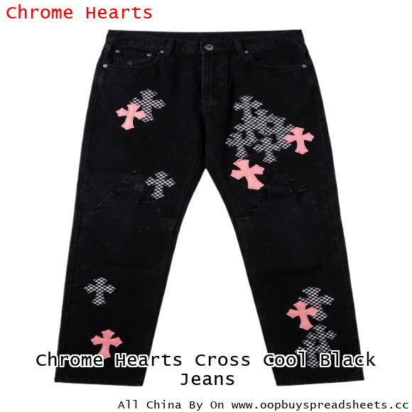 Chrome Hearts Cross Cool Black Jeans