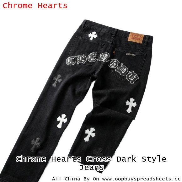 Chrome Hearts Cross Dark Style Jeans
