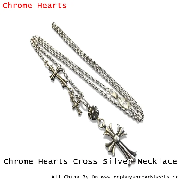 Chrome Hearts Cross Silver Necklace