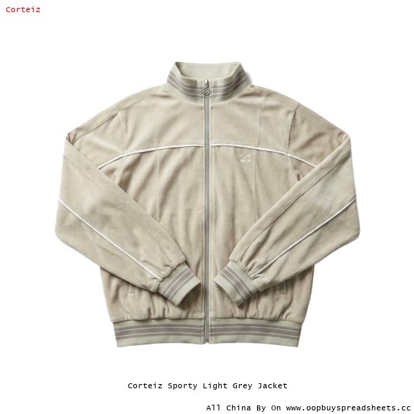 Corteiz Sporty Light Grey Jacket