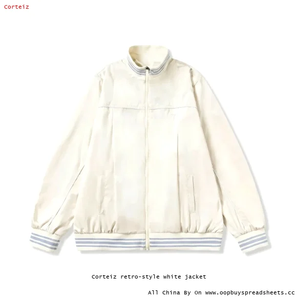 Corteiz retro-style white jacket
