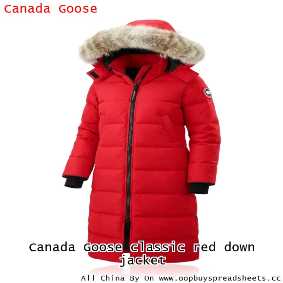 Canada Goose classic red down jacket