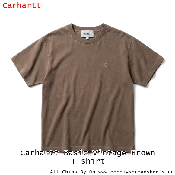 Carhartt Basic Vintage Brown T-shirt