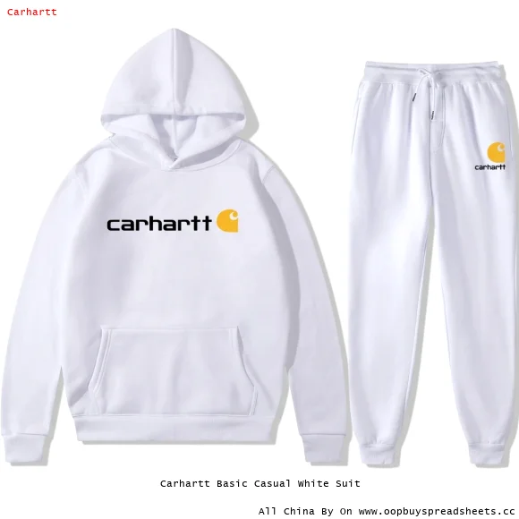Carhartt Basic Casual White Suit