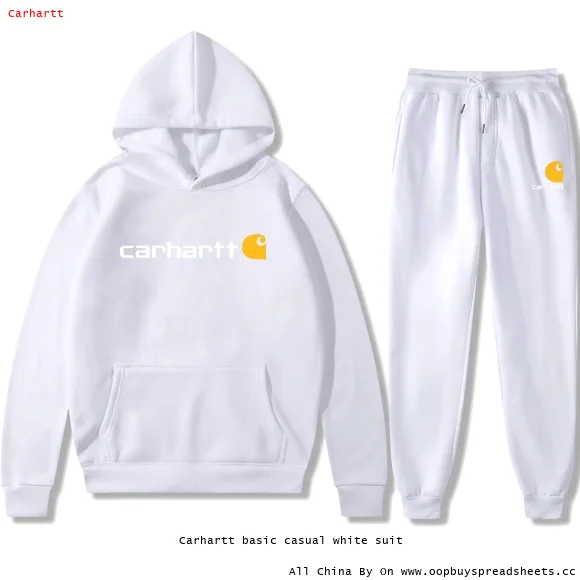 Carhartt basic casual white suit