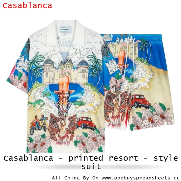 Casablanca - printed resort - style suit