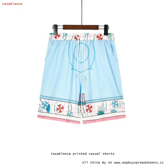 Casablanca printed casual shorts