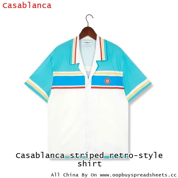 Casablanca striped retro-style shirt