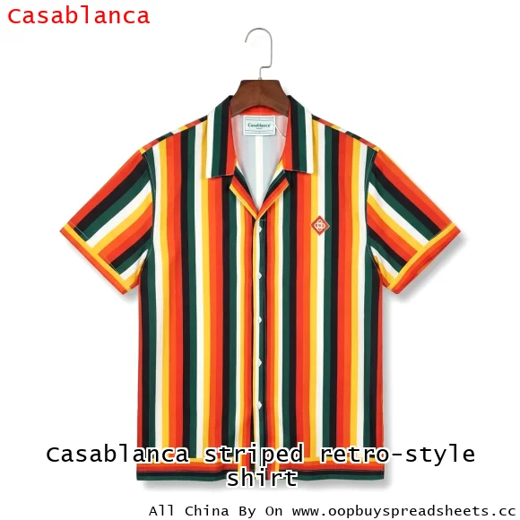 Casablanca striped retro-style shirt