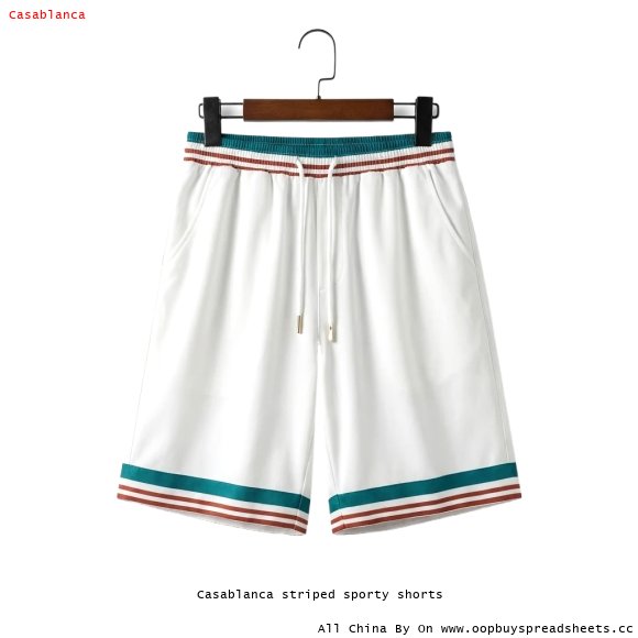 Casablanca striped sporty shorts