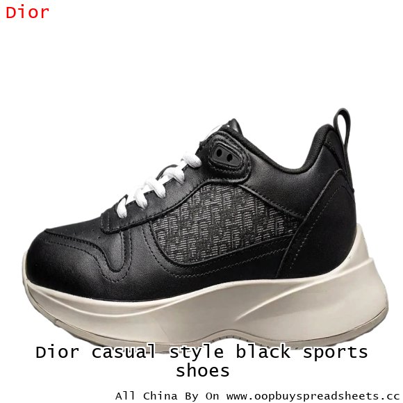 Dior casual style black sports shoes