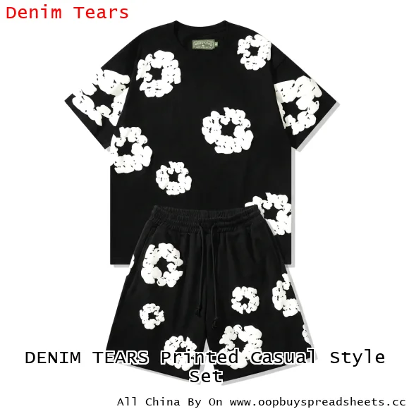 DENIM TEARS Printed Casual Style Set