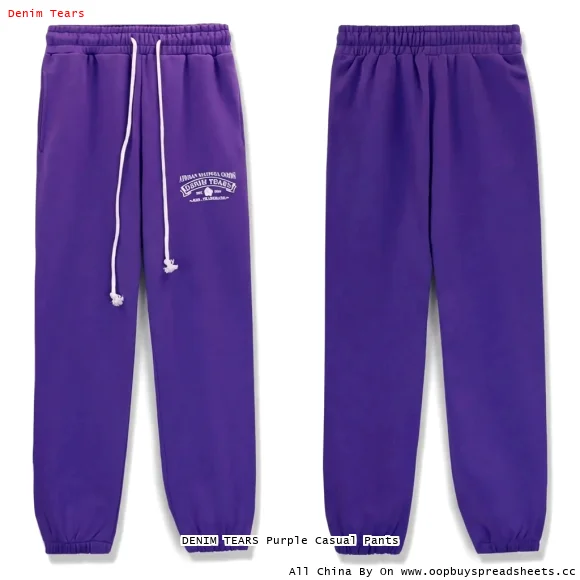 DENIM TEARS Purple Casual Pants