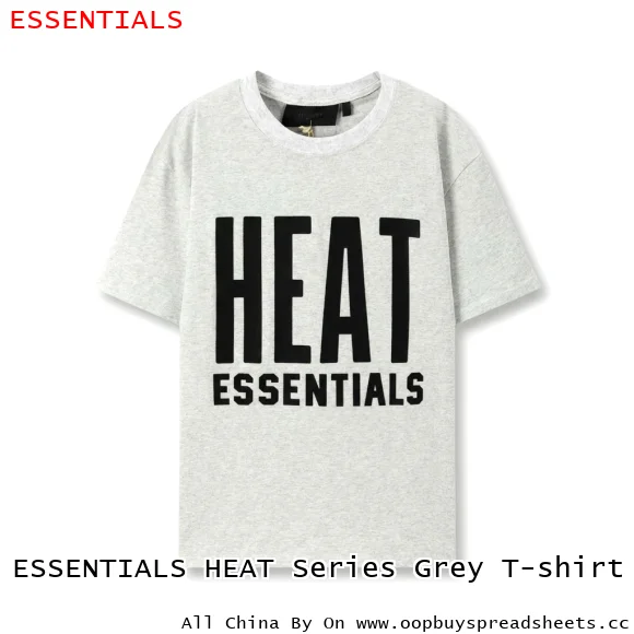 ESSENTIALS HEAT Series Grey T-shirt