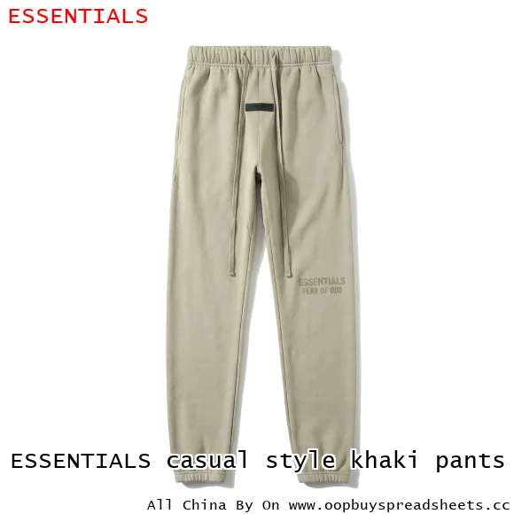 ESSENTIALS casual style khaki pants