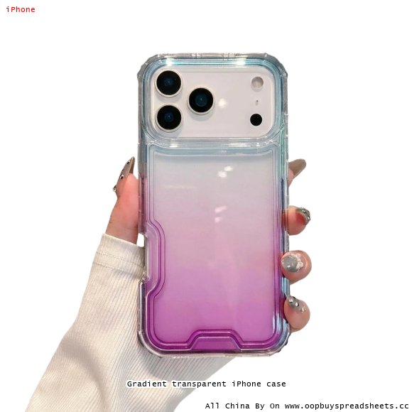 Gradient transparent iPhone case